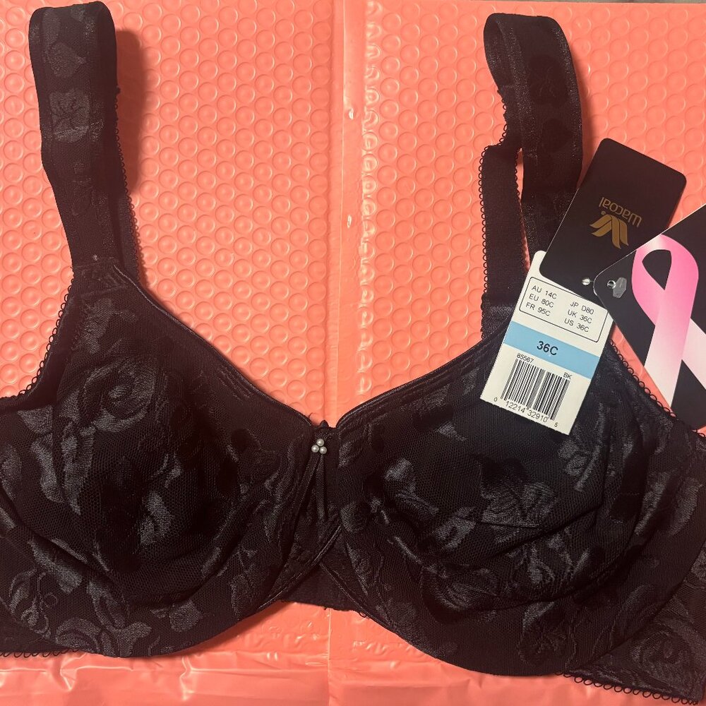 Wacoal Awareness Seamless Full Figure Underwire Bra Smooth Support Invisible 36C - Picture 4 of 8